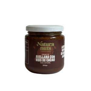 Crema de Avellana con Cacao y Nibs de Cacao